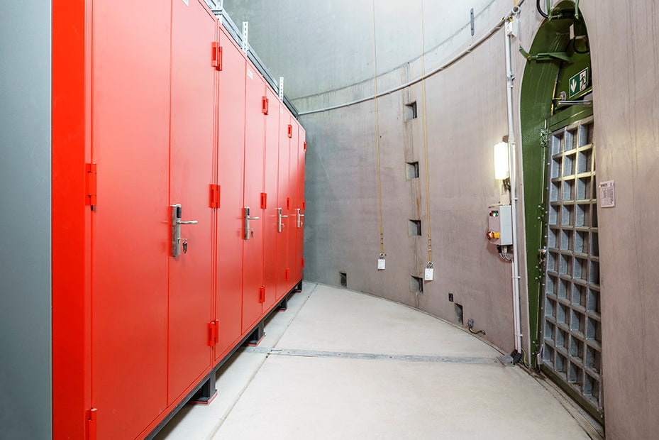 Colocation RZ Windkraftrad Innenansicht