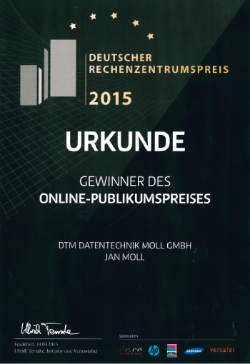 Deutscher Rechenzentrumspreis 2015